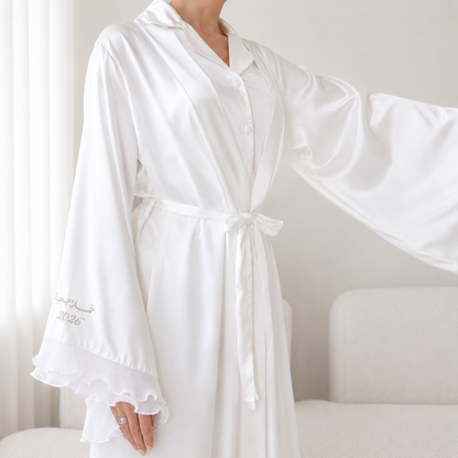 Ruffles Long Robe