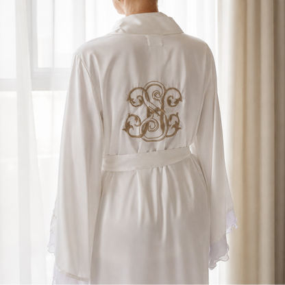 Ruffles Long Robe