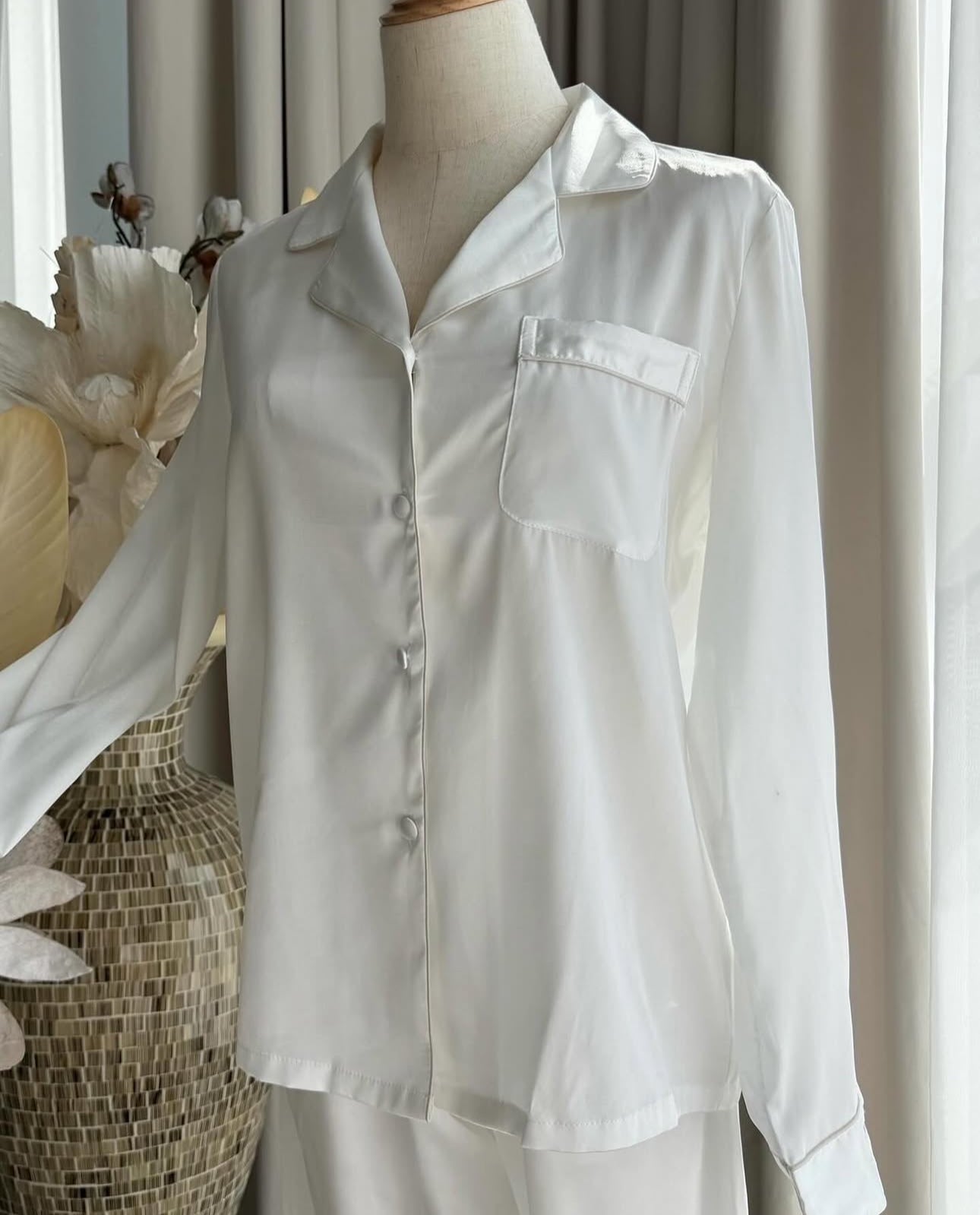 Long White Pajamas