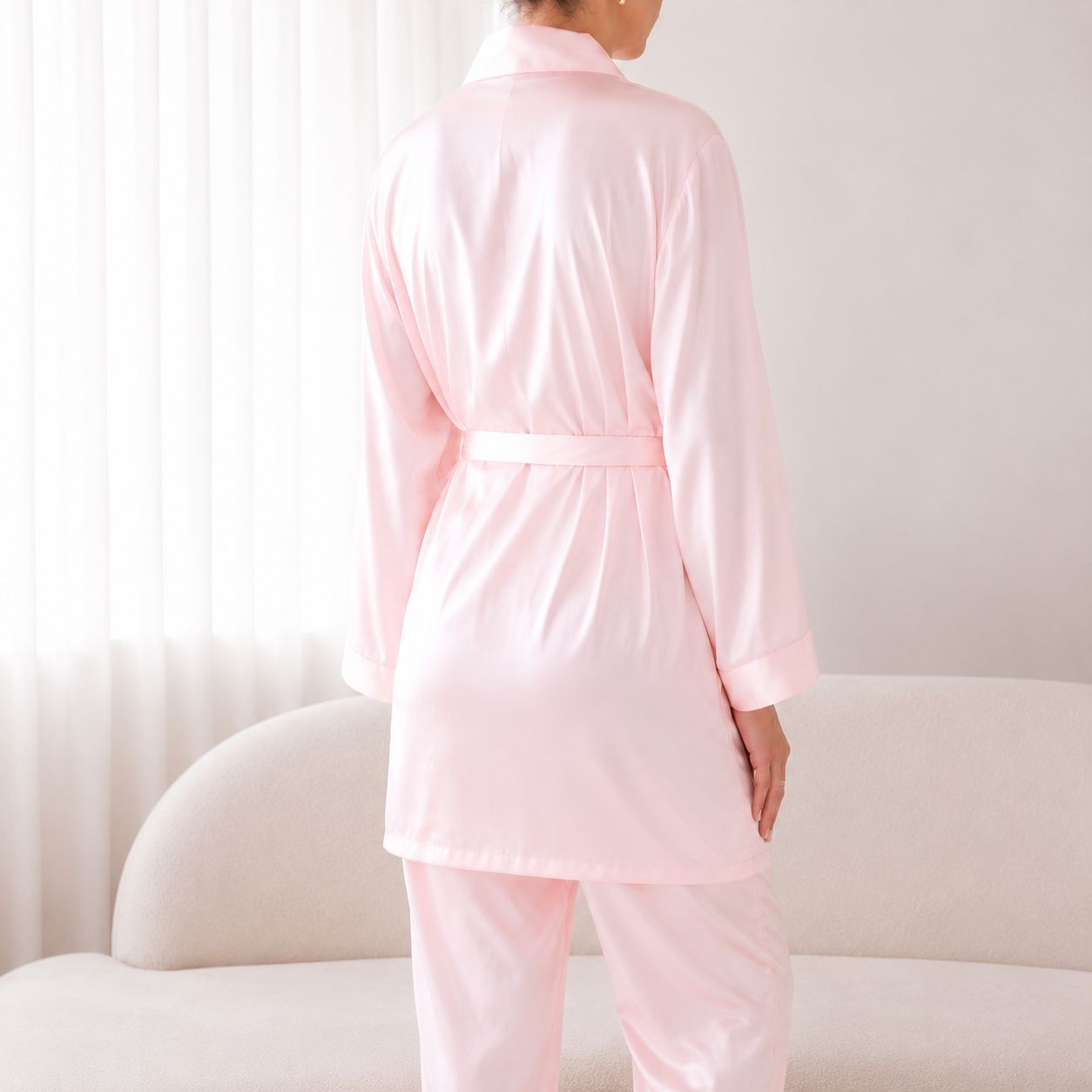 Feathers Short Robe