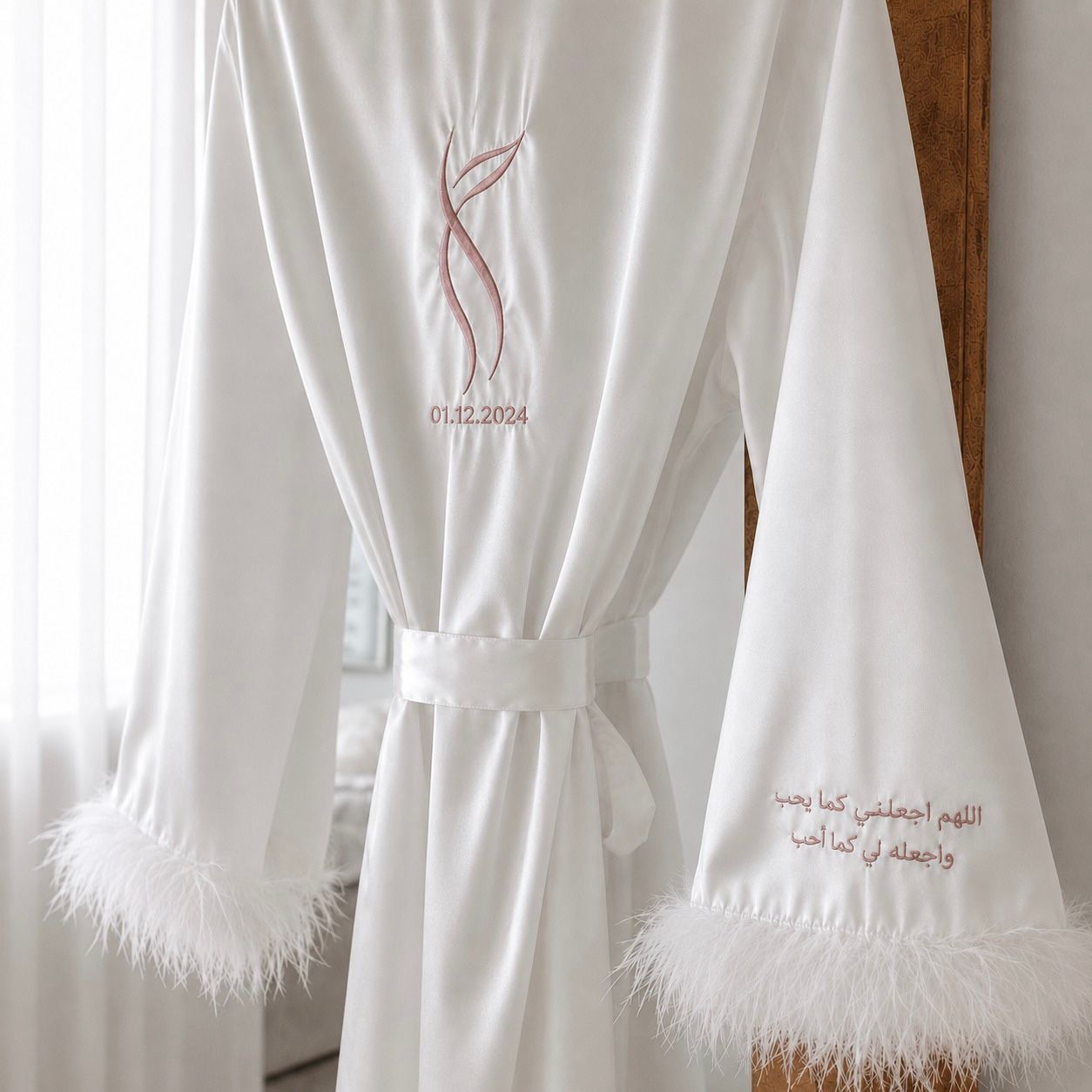 Feathers Long Robe